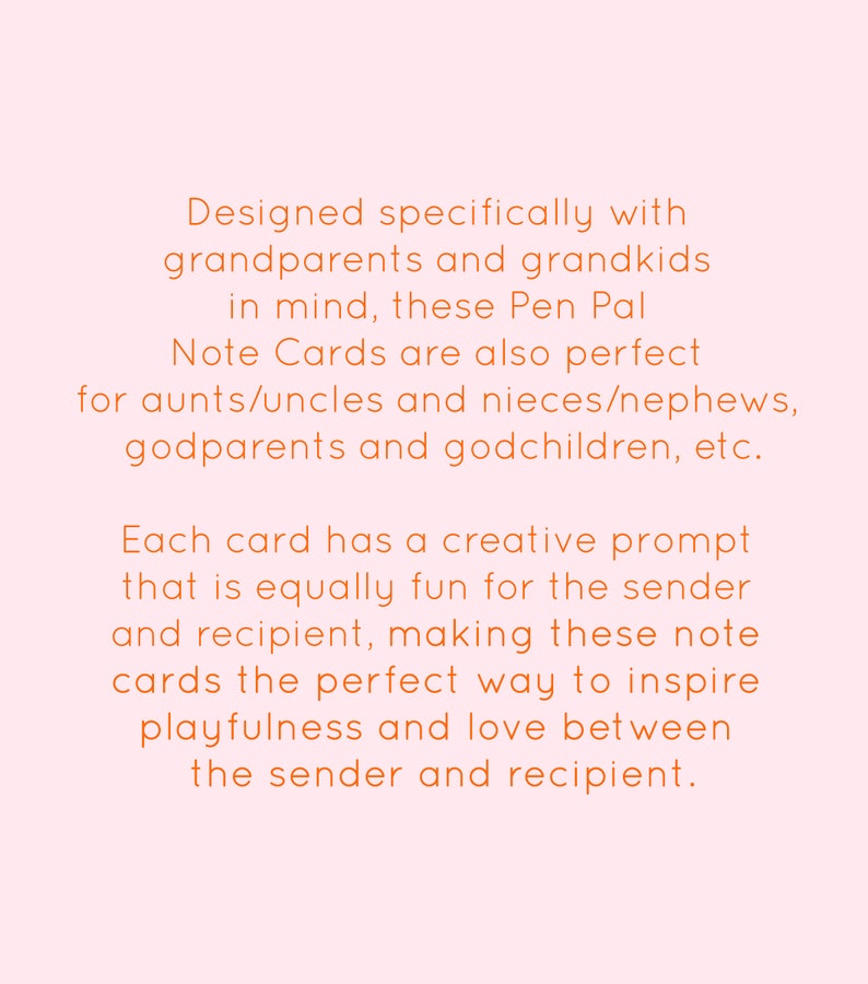 Cartes de correspondance du correspondant Volume I - Jeu de cartes de correspondance de la correspondance pour grands-parents/petits-enfants - Jeu de cartes de correspondance de la correspondance tante/nièce/neveu image 5