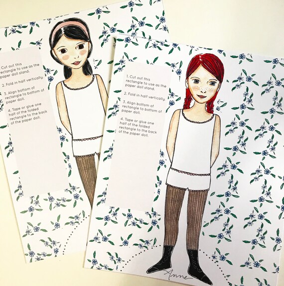 anne of green gables paper dolls