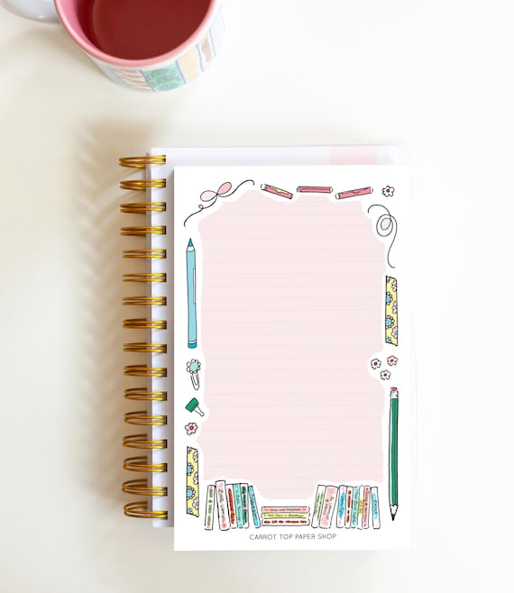 Heroine Classics Notepad - bookish notepad  - Cute Notepad - Bookworm gift