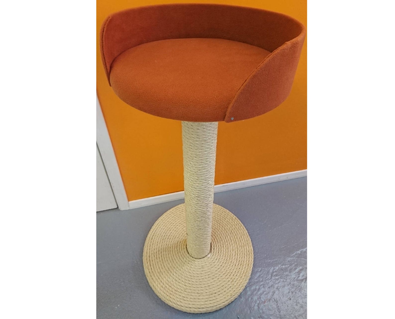 Large Cat Scratch Post With Cat Bed 80cm Tall Post Wrapped in Etsy