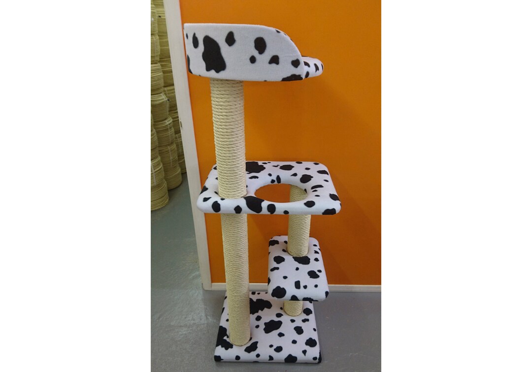 Compact 4ft Tall Cat Tree With Tub Bed Cat Furniture by Etsy