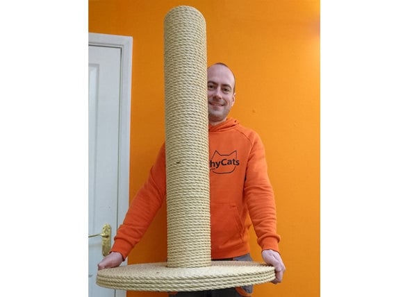 strong cat scratching post