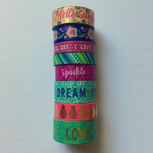 Boho Tropical - Michaels Recollections - 24" Washi Samples