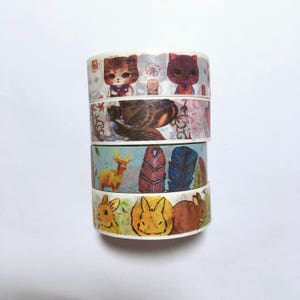 Animal imprime - Washi Tape Lot - 24&quot; Washi échantillons