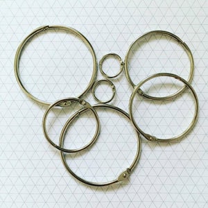 Binder Rings - Ordering 10+ is a CUSTOM Order - PLEASE MESSAGE