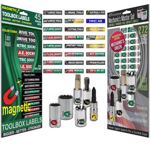 Ultimate Magnetic Toolbox Label Combo Set