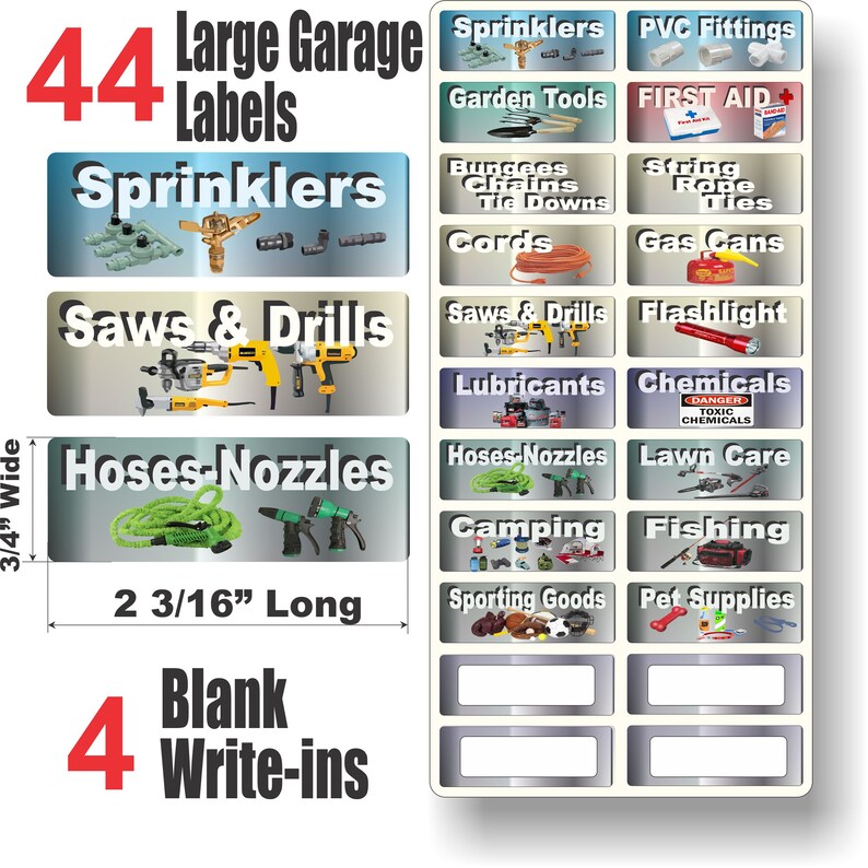 garage organizer labels 83 labels to help you get