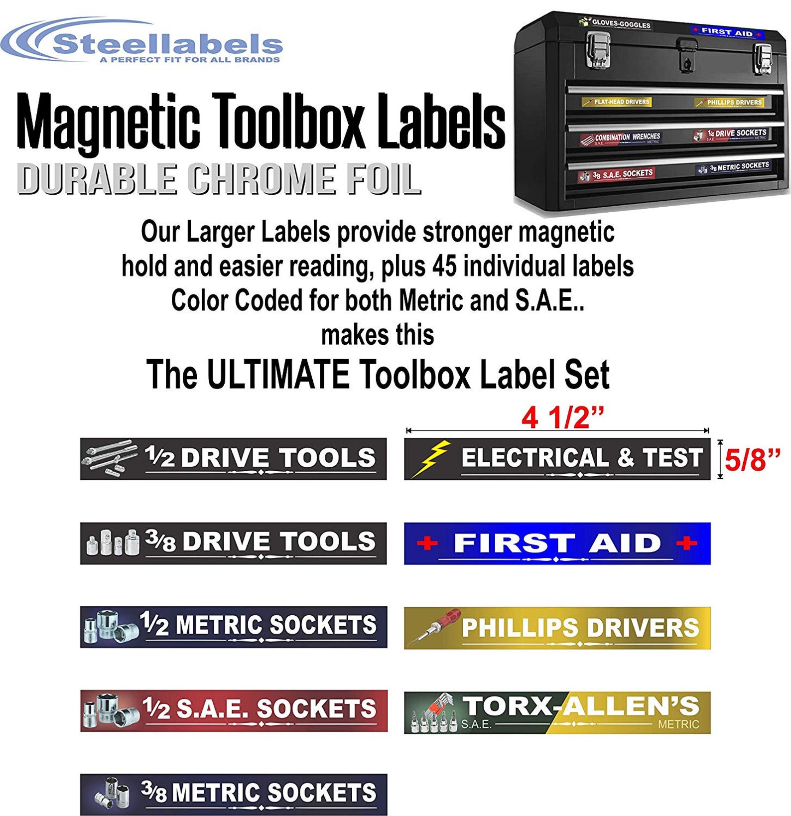 Ultimate Toolbox Label organizer set for tool chest Etsy