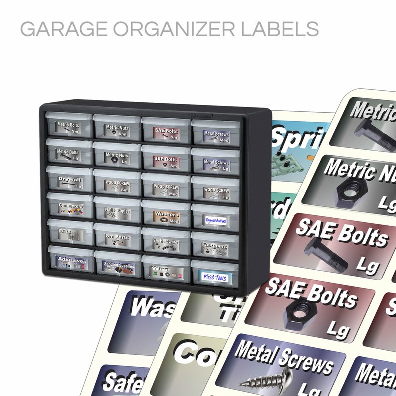Garage Organizer Labels 83 Labels to help you get organized | Etsy