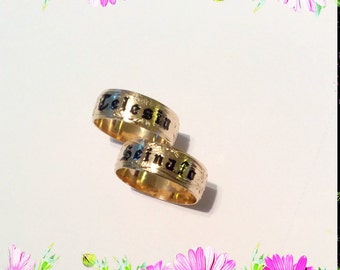 8mm gold filled ring