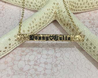 5mm gold filled horizontal Hawaiian necklace