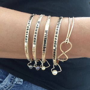 4 mm Gold gefüllter, personalisierter Hawaii-Armreif