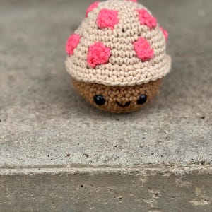 Crochet Muffin, Muffin Stuffie, Muffin Plushie, Handmade Muffin, Strawberry Muffin