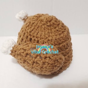 Crochet Turkey, Crochet Turkey Hat, Thanksgiving Photo Prop, Fall Decor, Baby Photo Prop, Cute Turkey Hat, Dashboard Decor