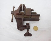 No2.5 Small Antique Cast Iron Anvil Vise Table Clamp Perfect for Jewellery, Craft or Watch Repairs or just fabulous vintage workshop decor
