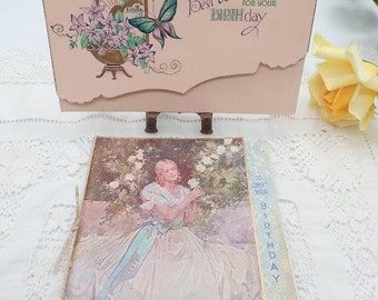 Set of 2 Vintage Birthday Cards, Antique Birthday Cards, Birthday Greetings, Antique Postcards, Birthday Cards, Vintage Birthday Cards