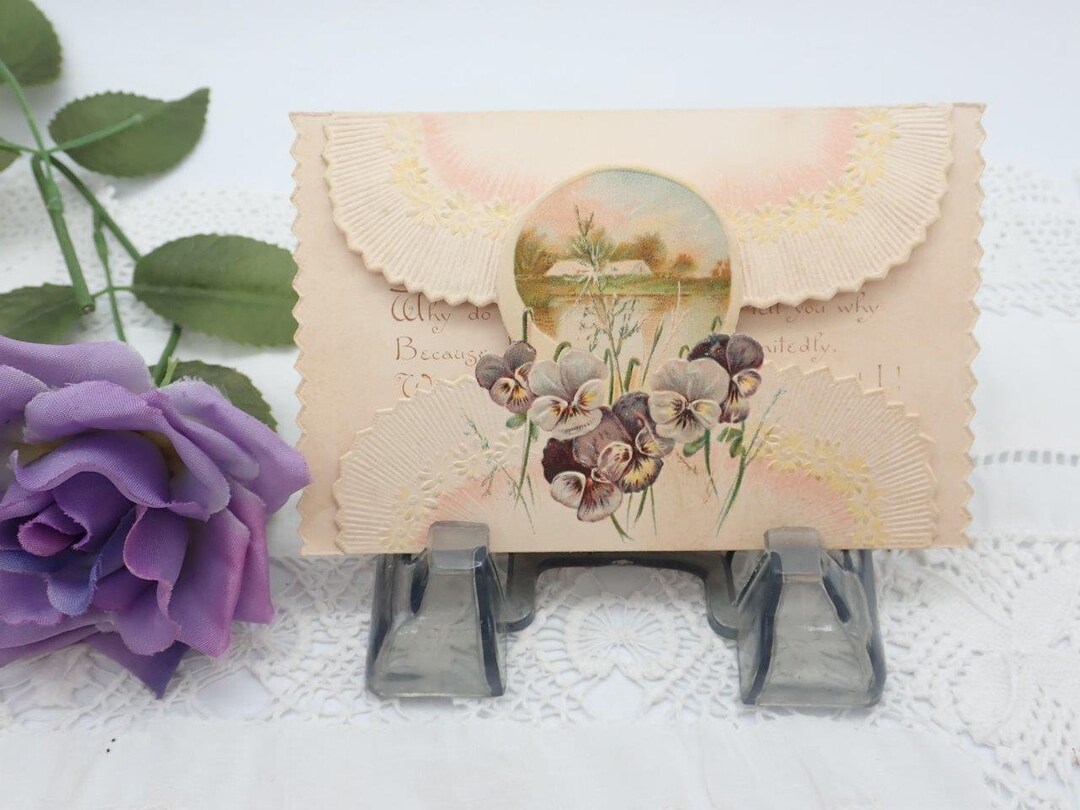 Antique Christmas Card Original Antique Xmas Card Old Etsy