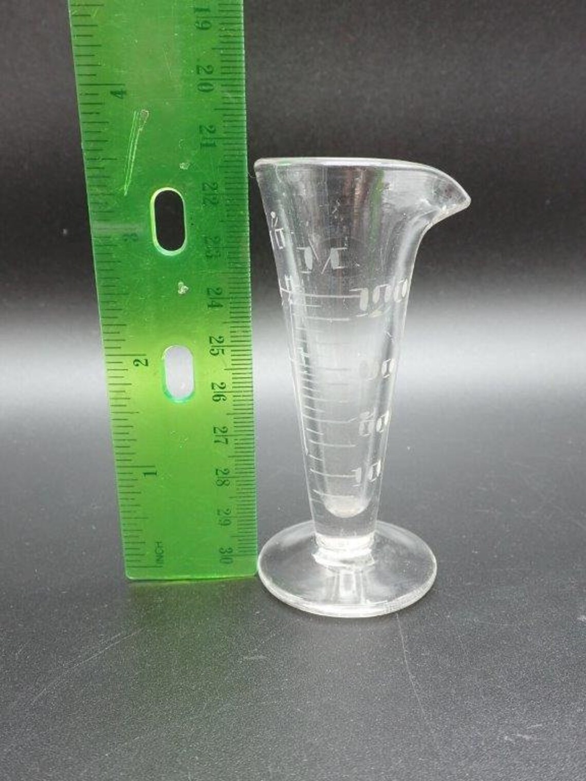 Vial Glass Measure Liquid Measure Vintage 3.5 Glass Etsy