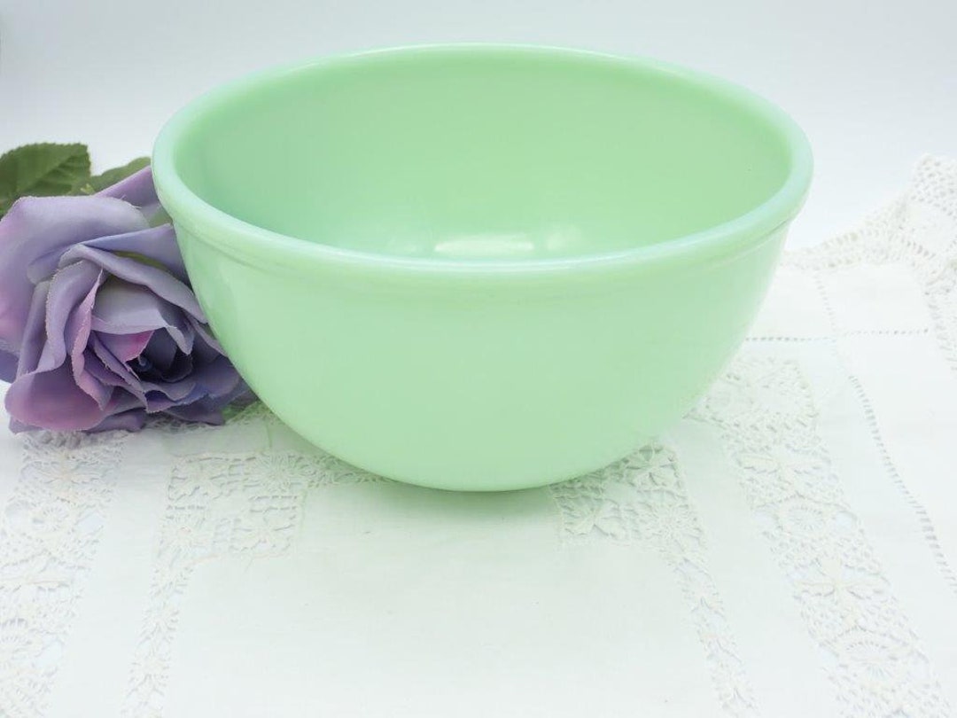 Jadeite Bowl, 7 Jadeite Mixing Bowl, Plain Jadeite Bowl, Vintage
