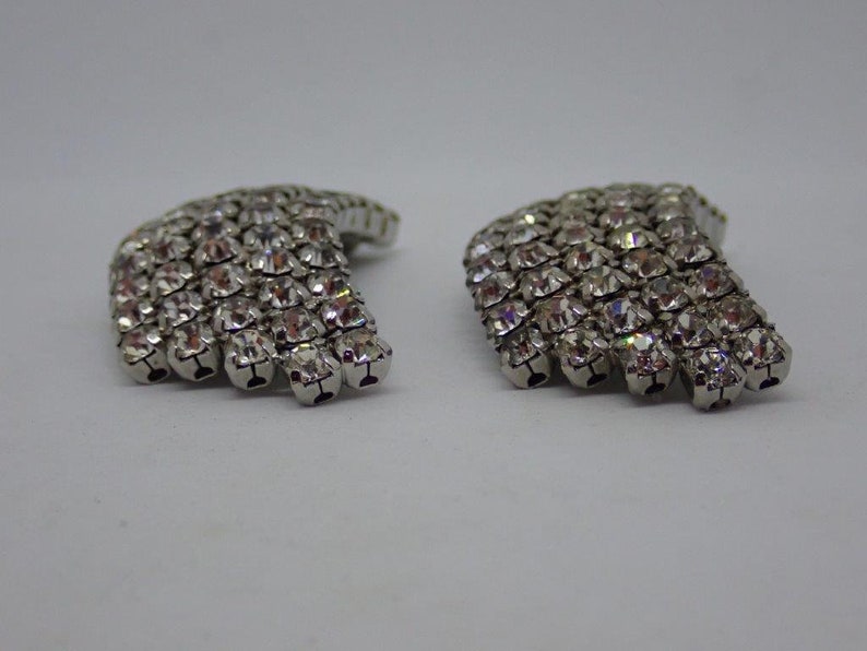 Beautiful Sparkling Vintage Rhinestone Shoe Clips Decorations