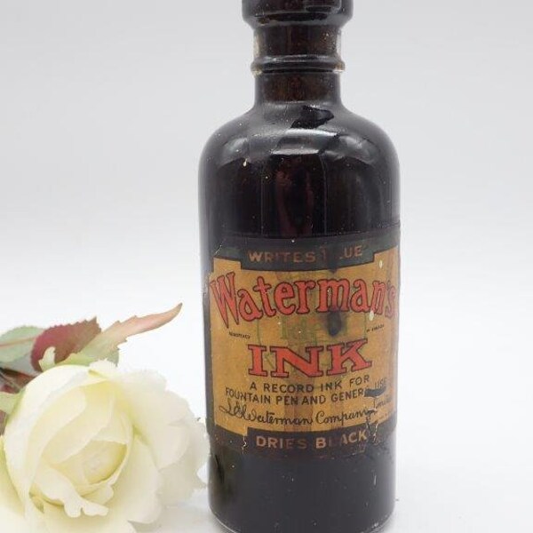 Antique Ink Bottles Etsy