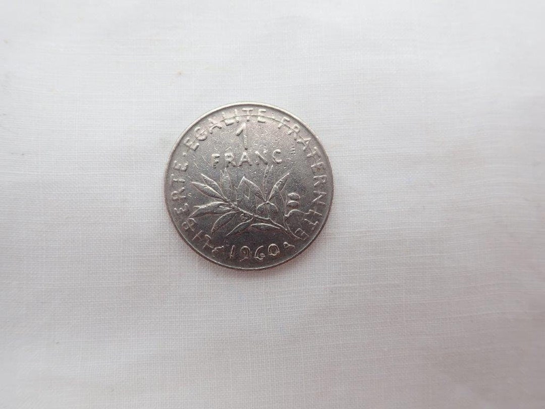 1960 French 1 Franc French Coins French Franc Coins French - Etsy Canada