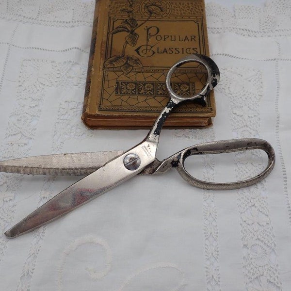 Pinking Shears, Fabric Cutter, Sewing Tools, Sewing Scissors, Vintage Schreiber Pinking Shears