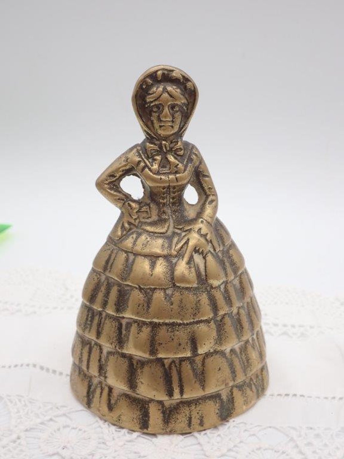 Brass Lady Bell Hand Bell Brass Bell Vintage Brass Bell Etsy Canada