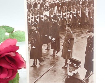 Real Original Photo Postcard Funeral King George V, Collectible Cards, Antique Postcards, Antique Photo Cards, Royal Memorabilia, UK Royalty