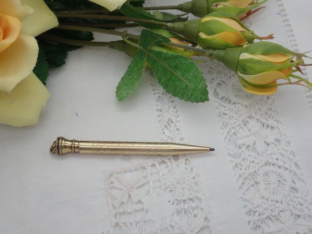 Antique Tiny Mechanical Pencil on Chatelaine Loop Tiny Etsy