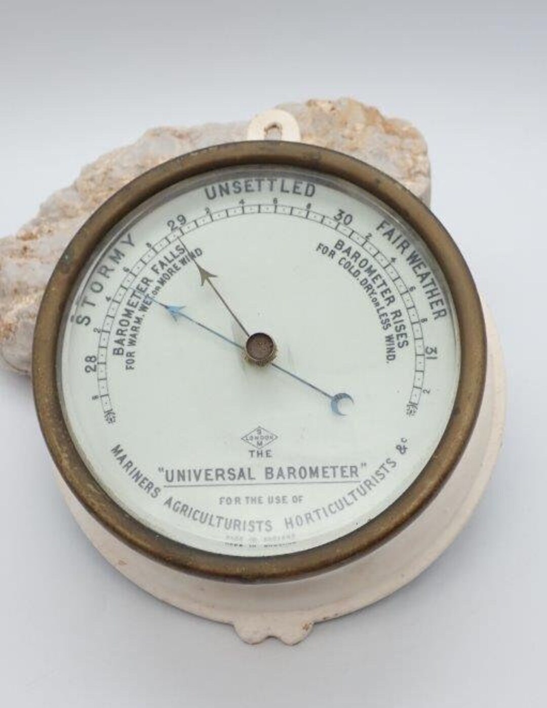 Barometer, Nautical Decor, Weather Glass, Weather Barometer, Glass