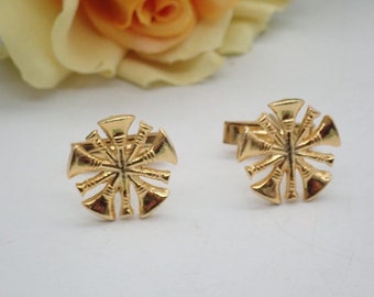 Golden Snowflake Cufflinks, Unisex Cuff Links, Mens Jewelery, Gift for Dad, Mens Accessories, Cufflinks, Unisex Jewelery, gift for him