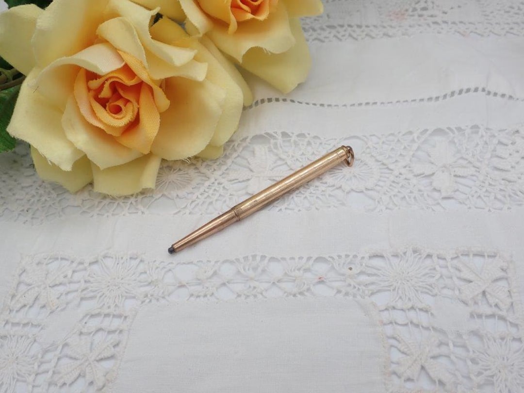 Antique Tiny Mechanical Pencil on Chatelaine Loop Tiny Etsy