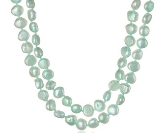 6-7mm 50" Baroque Freshwater Cultured Pearl Endless Necklace, 50"