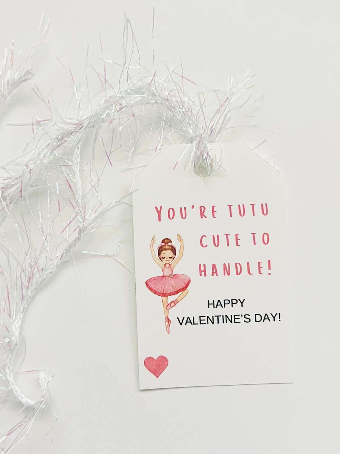Printable Ballerina Gift Tags, Dance Gift Tags, Dance Valentine's Gift ...
