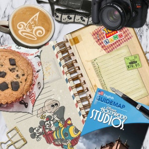 Hollywood Studios Digital Interactive Smash Book Art Junk Travel Journal Scrapbook DIY (YOU PRINT)