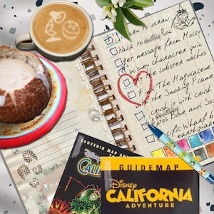 California Adventure Digital Interactive Smash Book Art Junk Travel Journal Scrapbook DIY (YOU PRINT)