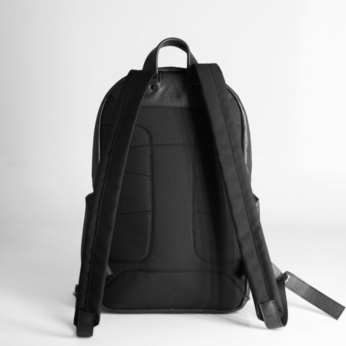 Black Leather Backpack Mike15 Etsy UK