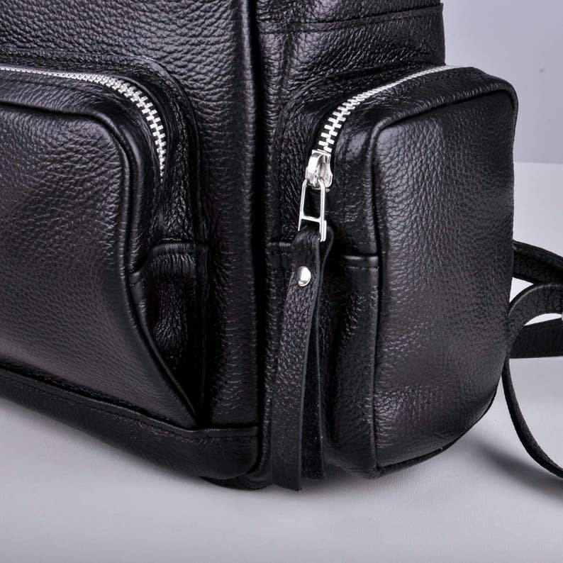 Black Leather backpack Citizen