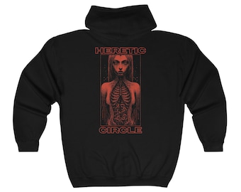 Heretic Girl Unisex Full Zip Hoodie