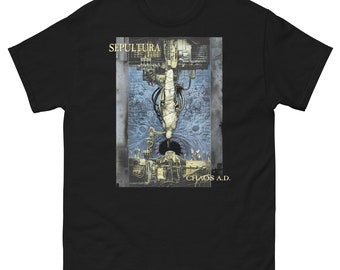 Sepultura Chaos A.D. T-Shirt – 1993 Album, Groove/Thrash Metal, Gildan Black Tee