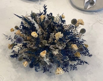 Table Center Piece, Custom, Holiday Decor, Dried Flowers, Preserved Floral, Colorful, Natural