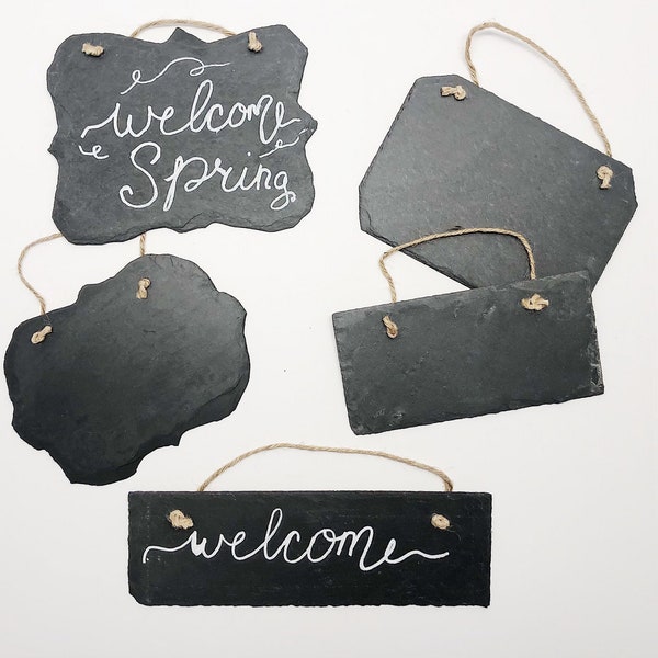 Blank Slate Hanger, Chalkboard Sign, Wreath Add On