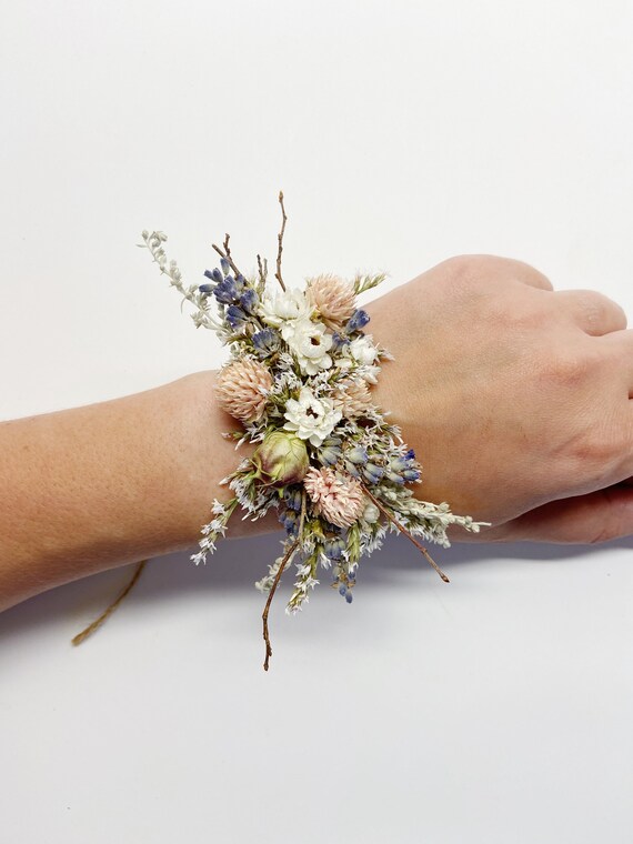 Corsage Wedding Accessories Prom Floral Corsage Dried - Etsy Canada