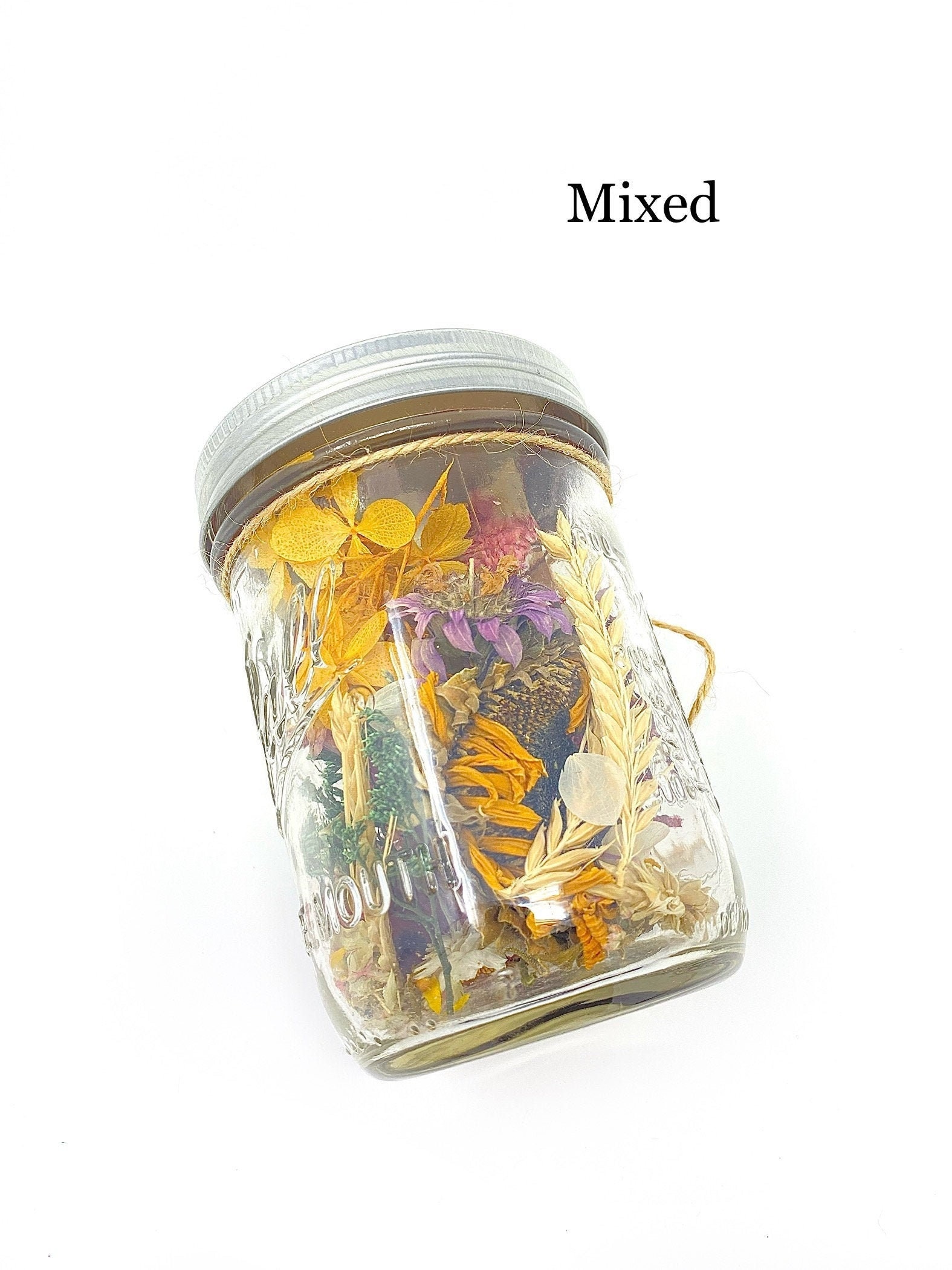 Glass Jars Edible Dried Flowers Natural Stock Photo 2217065019