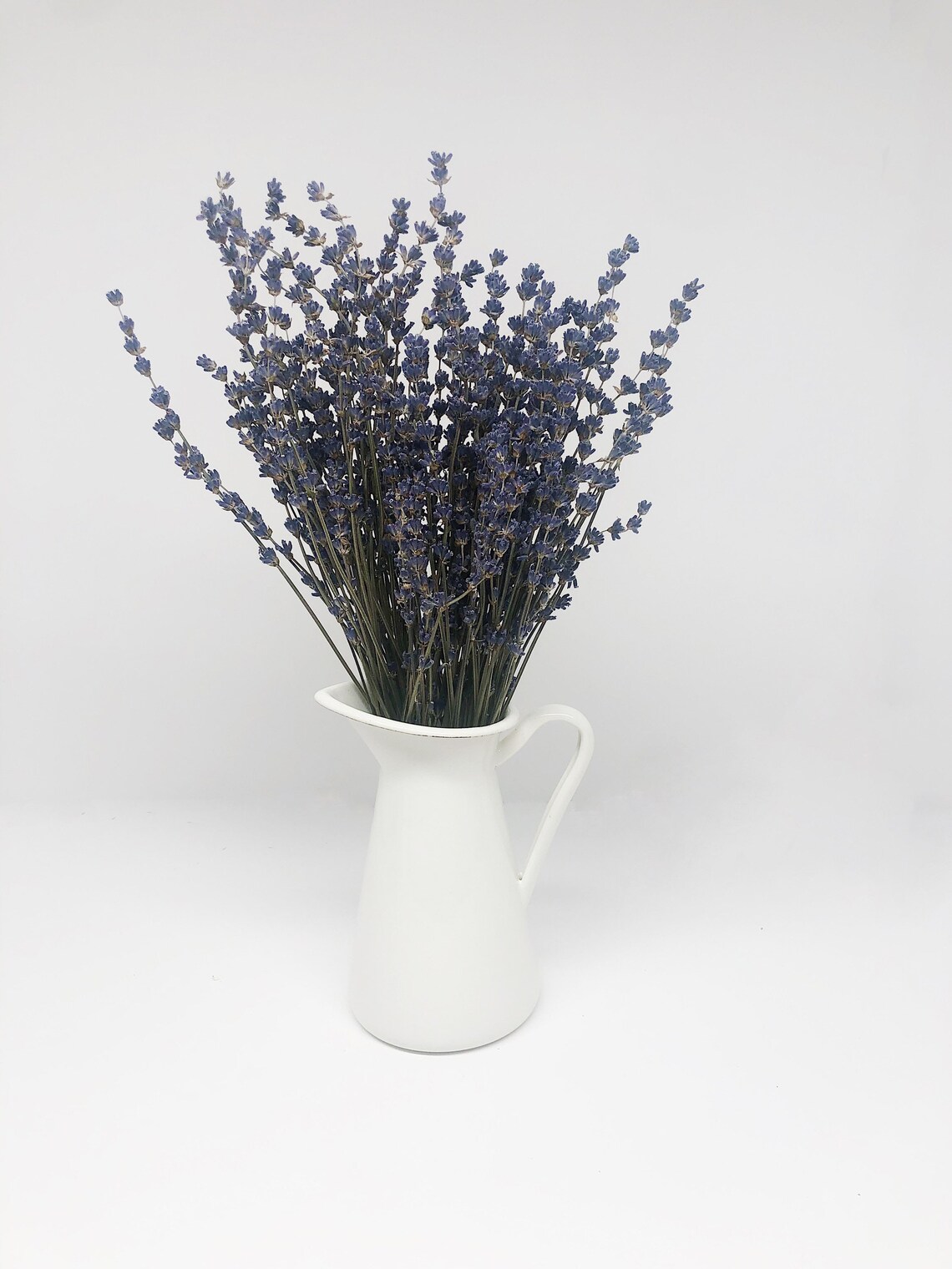 Lavender Bouquet With Vase Natural Flowers Dried Flowers Etsy