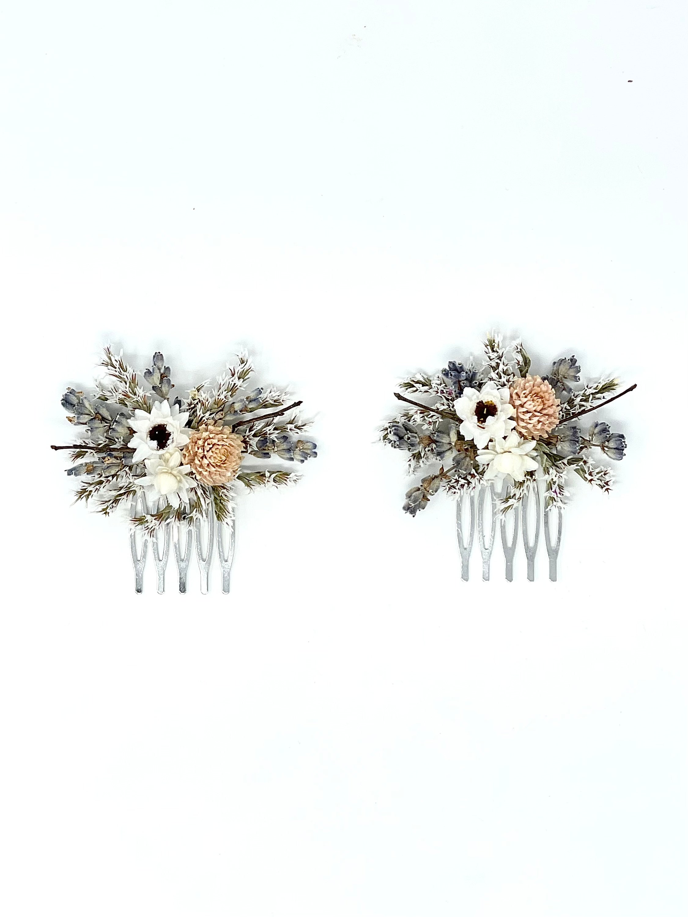 Hair Comb Hair Pins Dried Flowers Preserved Floral Comb Etsy UK
