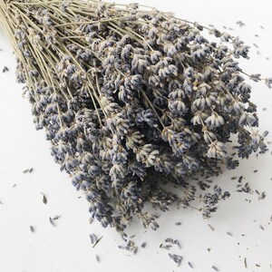 Dried English Lavender Bunch, 200-250 Stems, 3 oz Preserved for Longevity, Blue Purple Color, Fragrant and Beautiful for Weddings Home Decor image 8