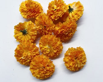 10 Faux Flowers, Fake Flowers, spring color, orange Flower heads, Flowers, Decoration, Home decor, details, wedding details, Clean, pink