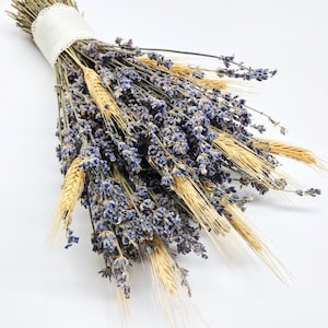 Wedding Bouquet, Lavender, Blonde Wheat, Rustic, Country, Wedding, Lace, Preserved Flowers, Dried Flower Bouquet, Flower Bouquet